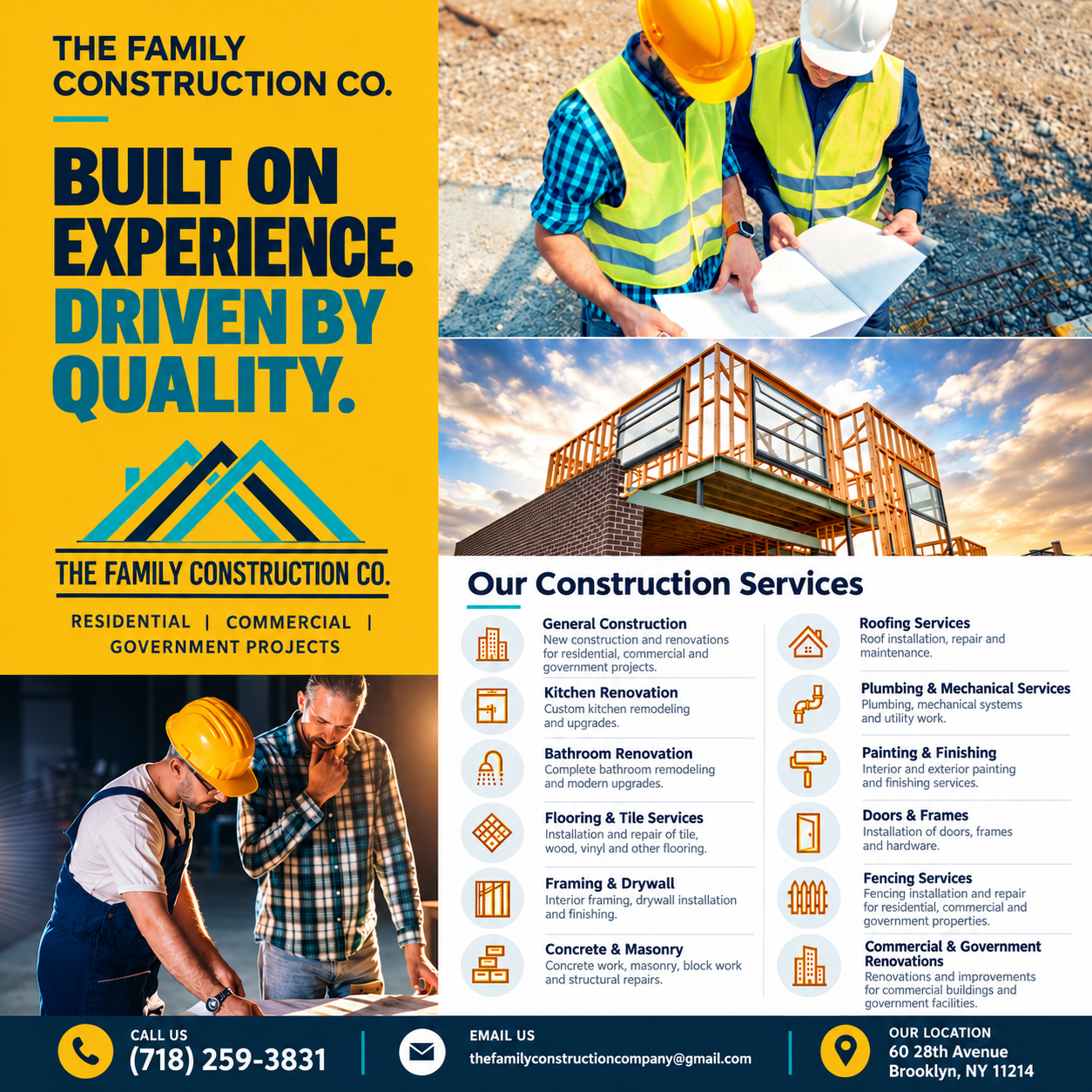 The Family Construction Co. – Construction Services Brochure